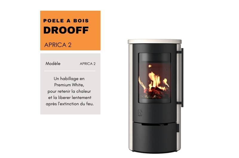 Le poêle DROOFF APRICA2 posé près de Saint-Priest 