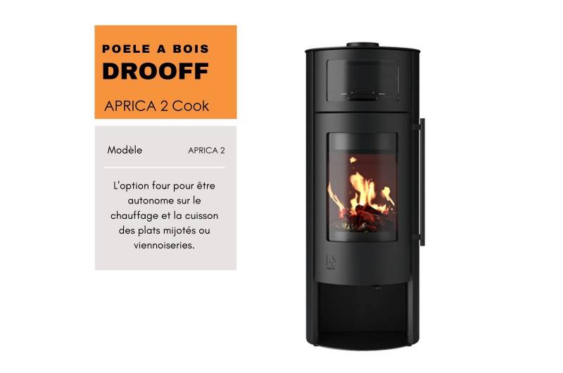 Cuisinez avec le four du poele à bois DROOFF APRICA2 en vente chez Flamme et Creation