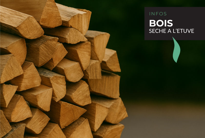 poele a bois et le bois seché a l'etuvé avec flamme et creation