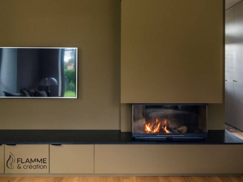 Installation d'une cheminée sur mesure Totem
