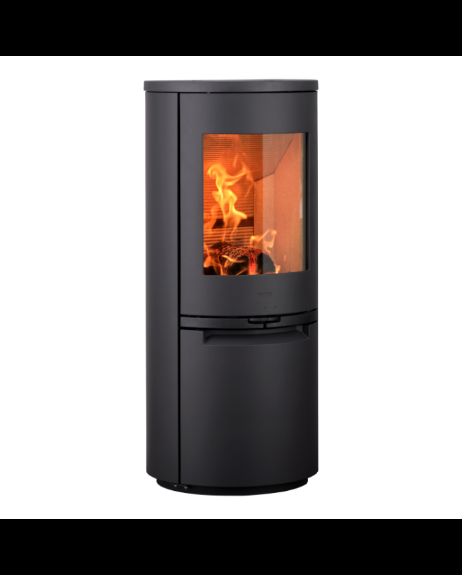 Le poele a bois Heta Scan-line SL 800 installé par Flamme et Creation pres de Vienne