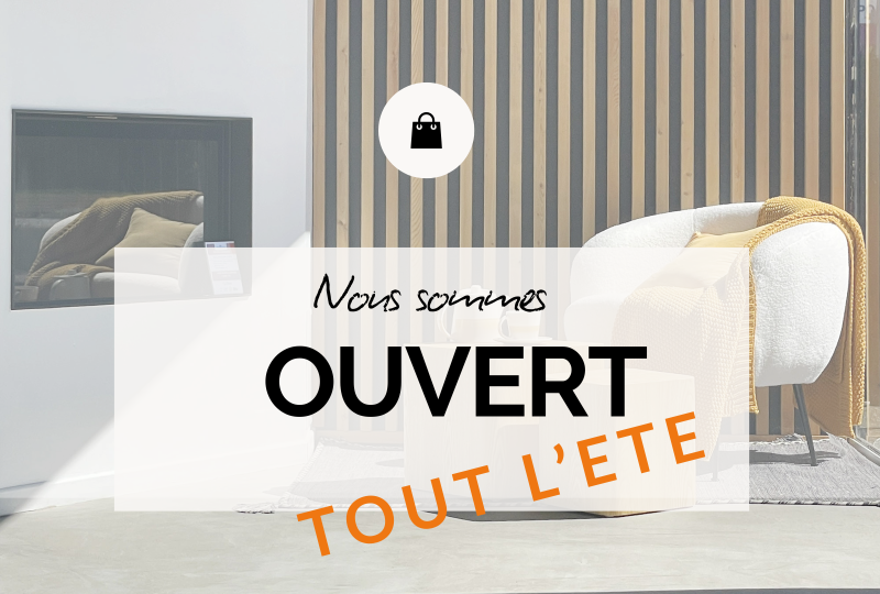 Showroom Flamme&Création à Saint-Priest : ouvert tout l’été pour vos projets poêles et cheminées