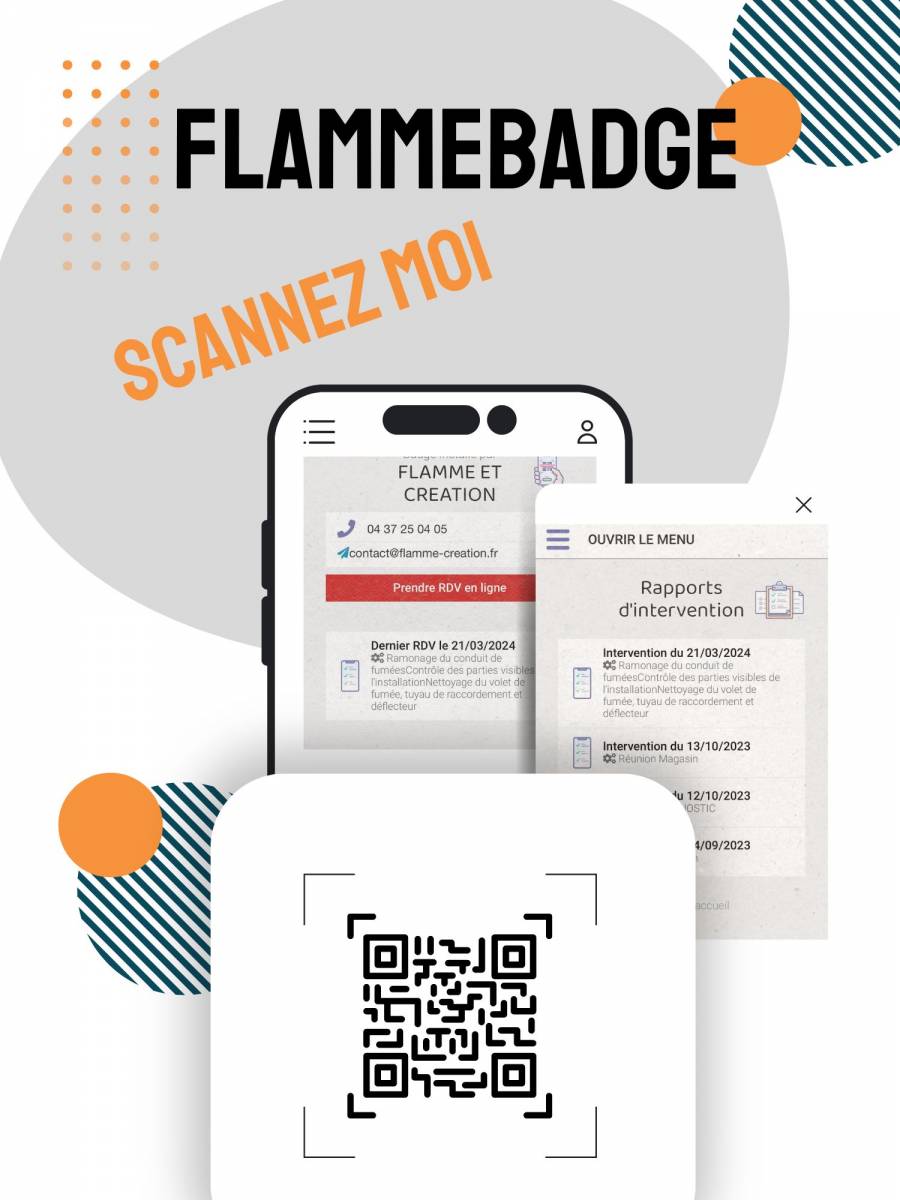 Le Passeport de mon poele dématérialisé chez flamme et creation