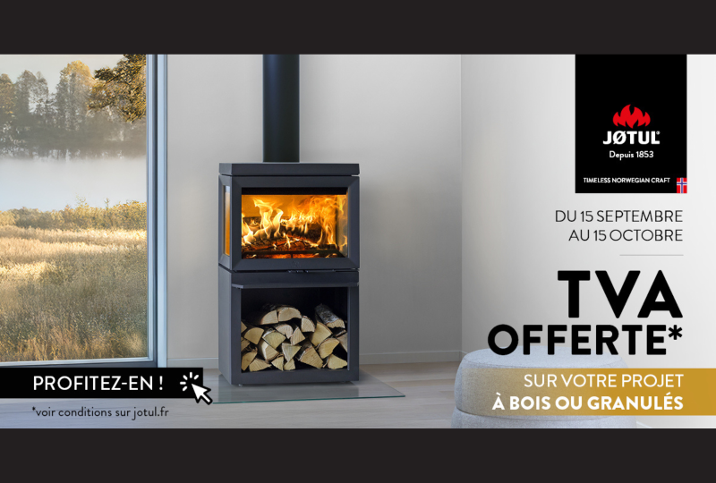 JOtul : la TVA offerte a St Priest au Magasin Flamme et creation
